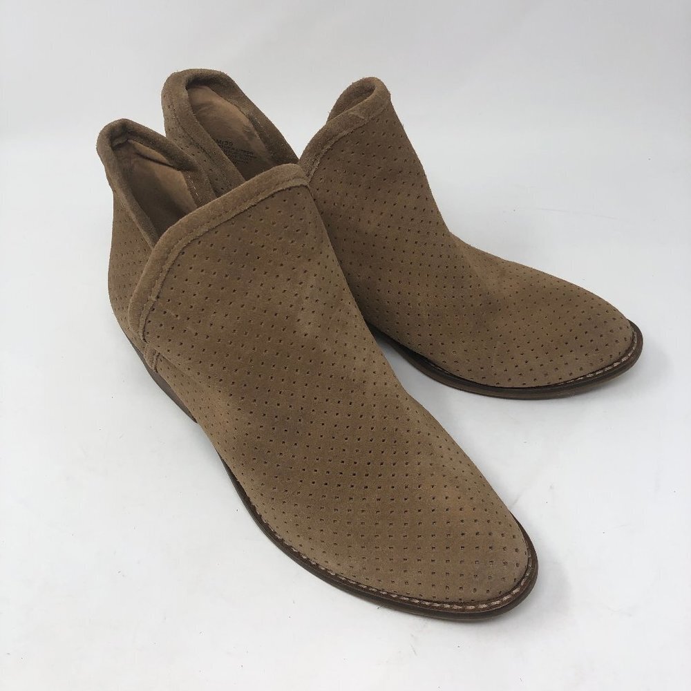 Lucky Brand Kambry Suede Perforated Bootie 9M